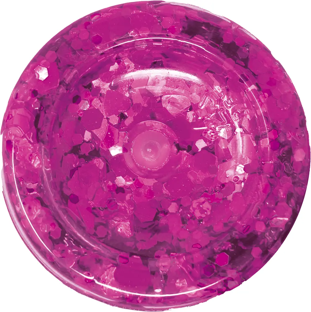 Bøtte med fuchsia glimmergel, 20 g