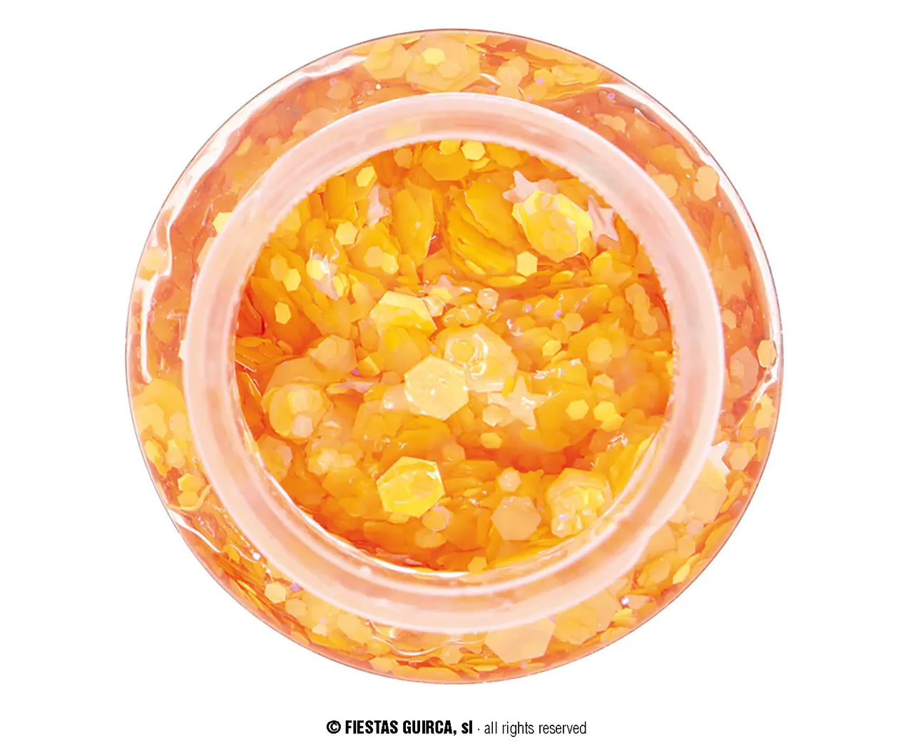 Orange glimmergel 20 g