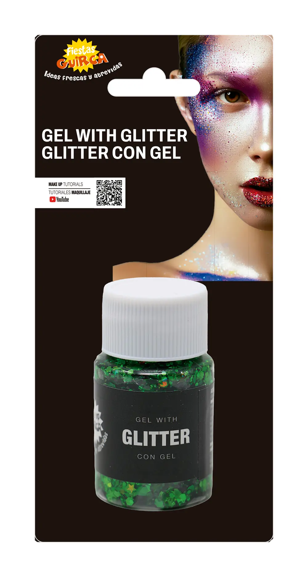 Mørkegrøn glimmergel, 20 g