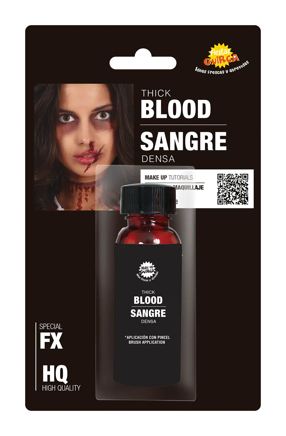 Tykt blod i flaske med pensel, 60 ml