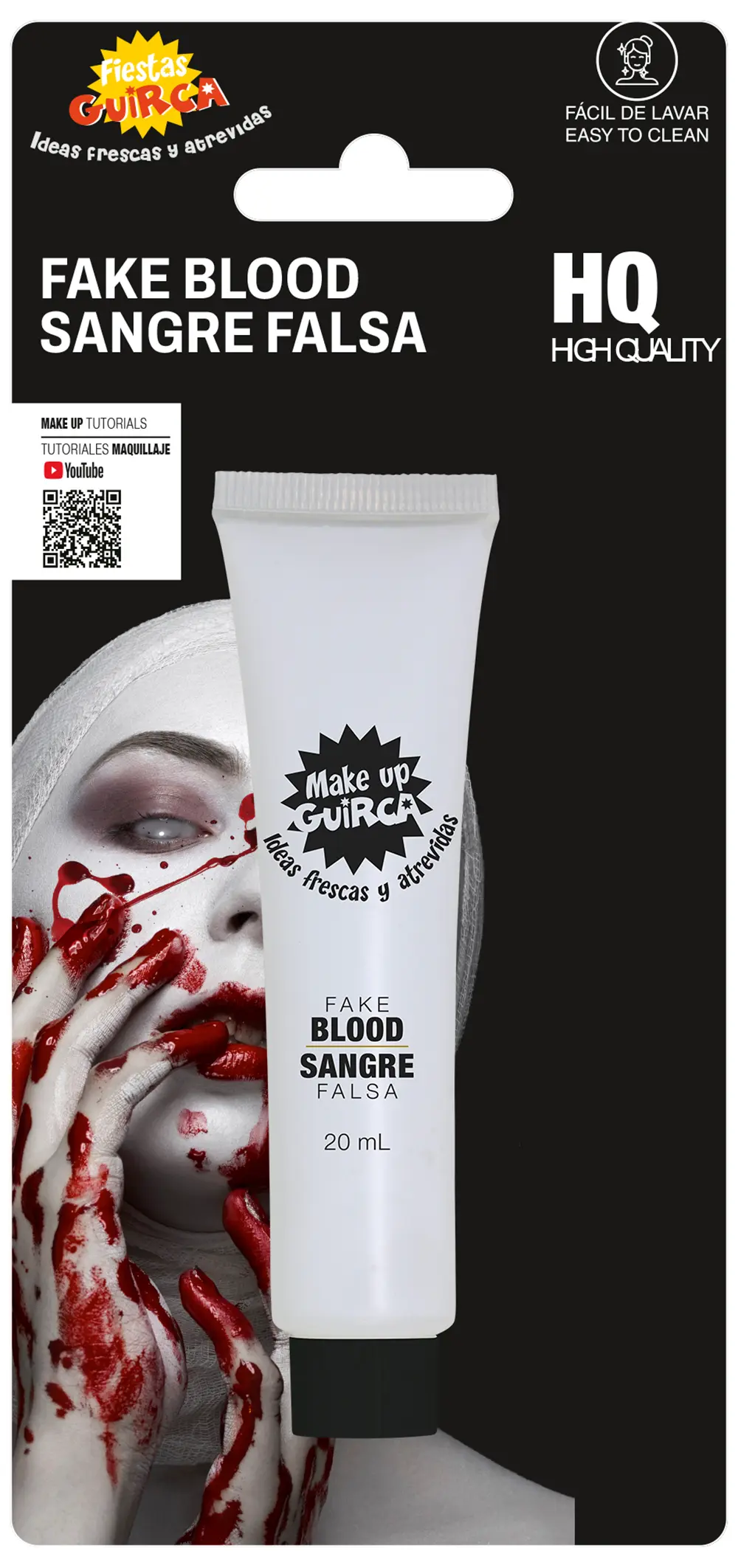 Blod i tube, 20 ml, vaskbart, høj kvalitet
