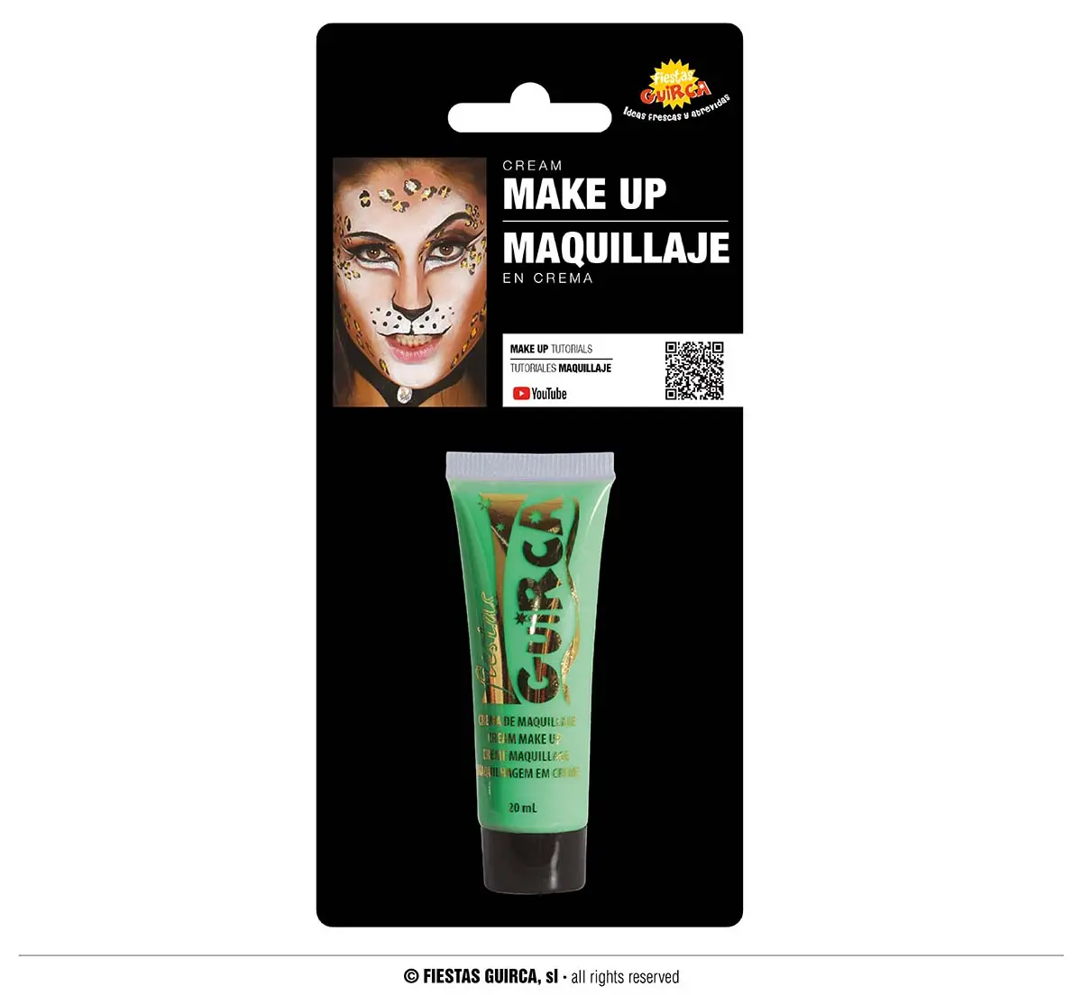 Cremesminke i tube, 20 ml, lysegrøn