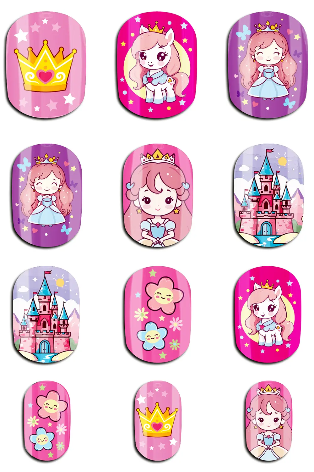 12 negle Lil Princess til børn