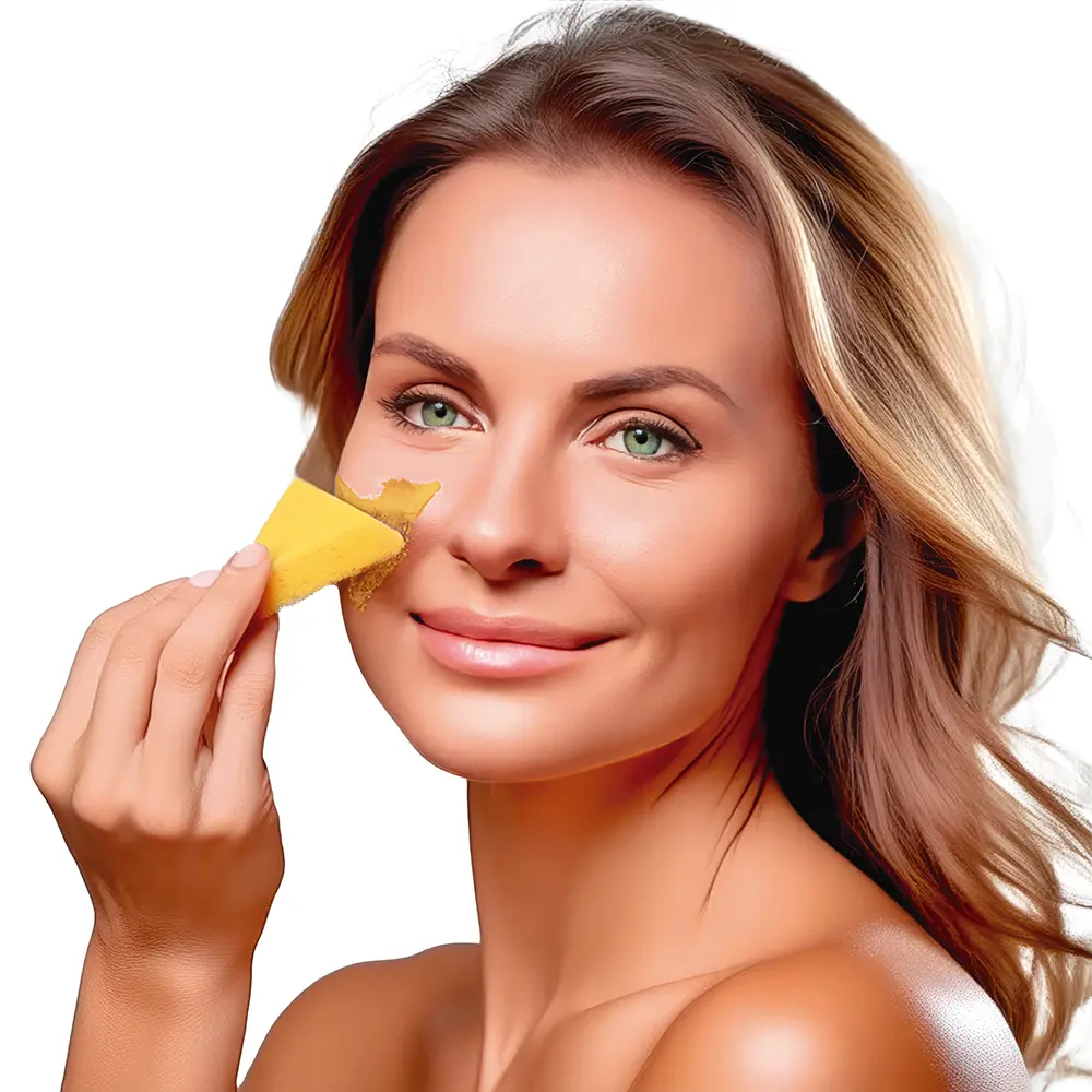 Guld-make-up med svamp, 9 g