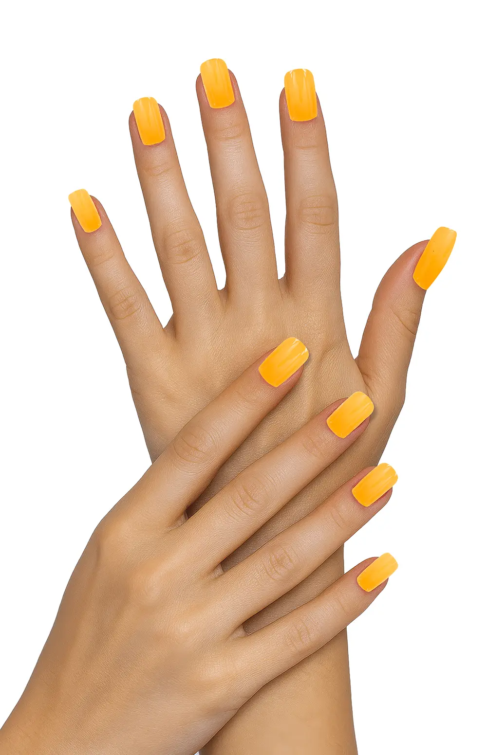 12 neonorange negle til voksne