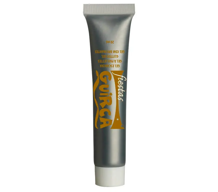 Sølvfarvet vandbaseret sminke, tube 20 ml