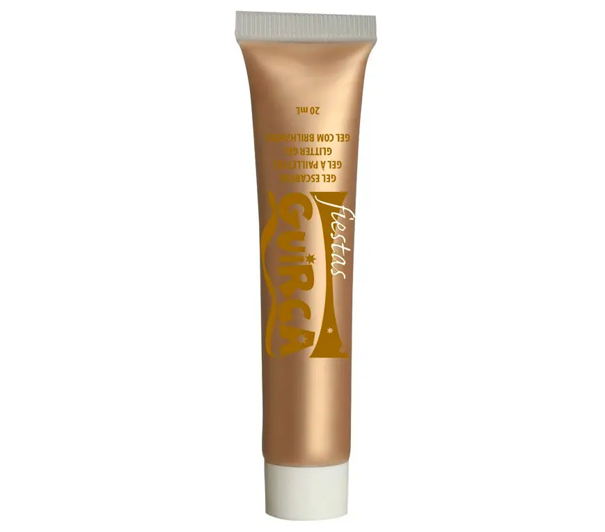 Gylden vandbaseret make-up i tube, 20 ml
