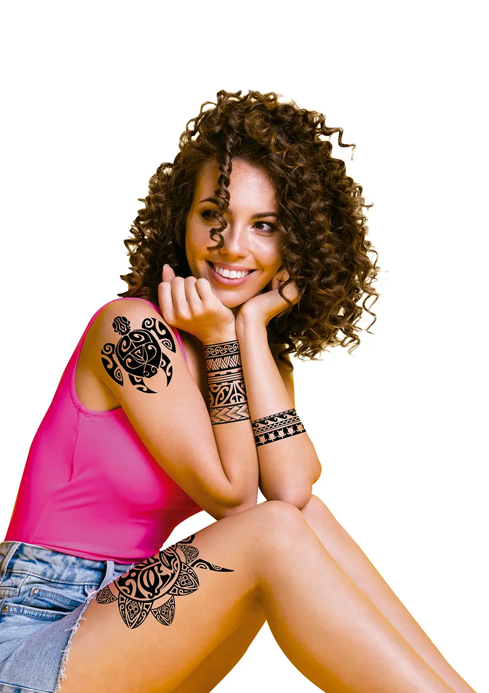Maori-tatoveringer, skildpadde, 14 × 30 cm
