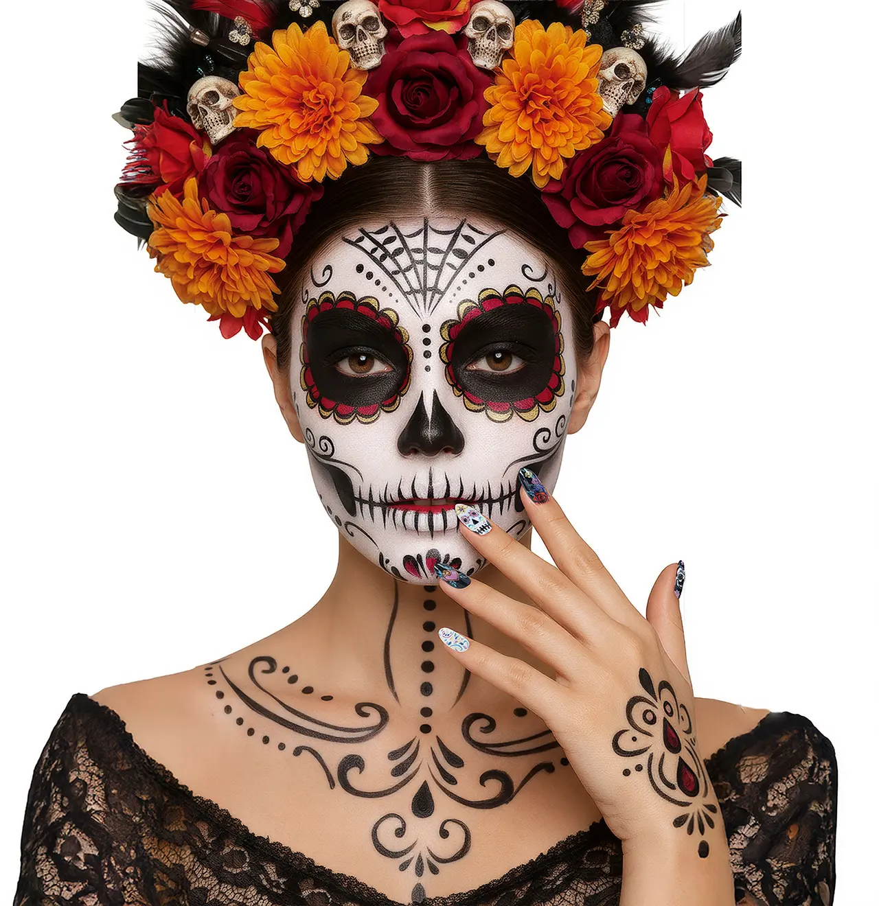 12 Catrina-negle med lim