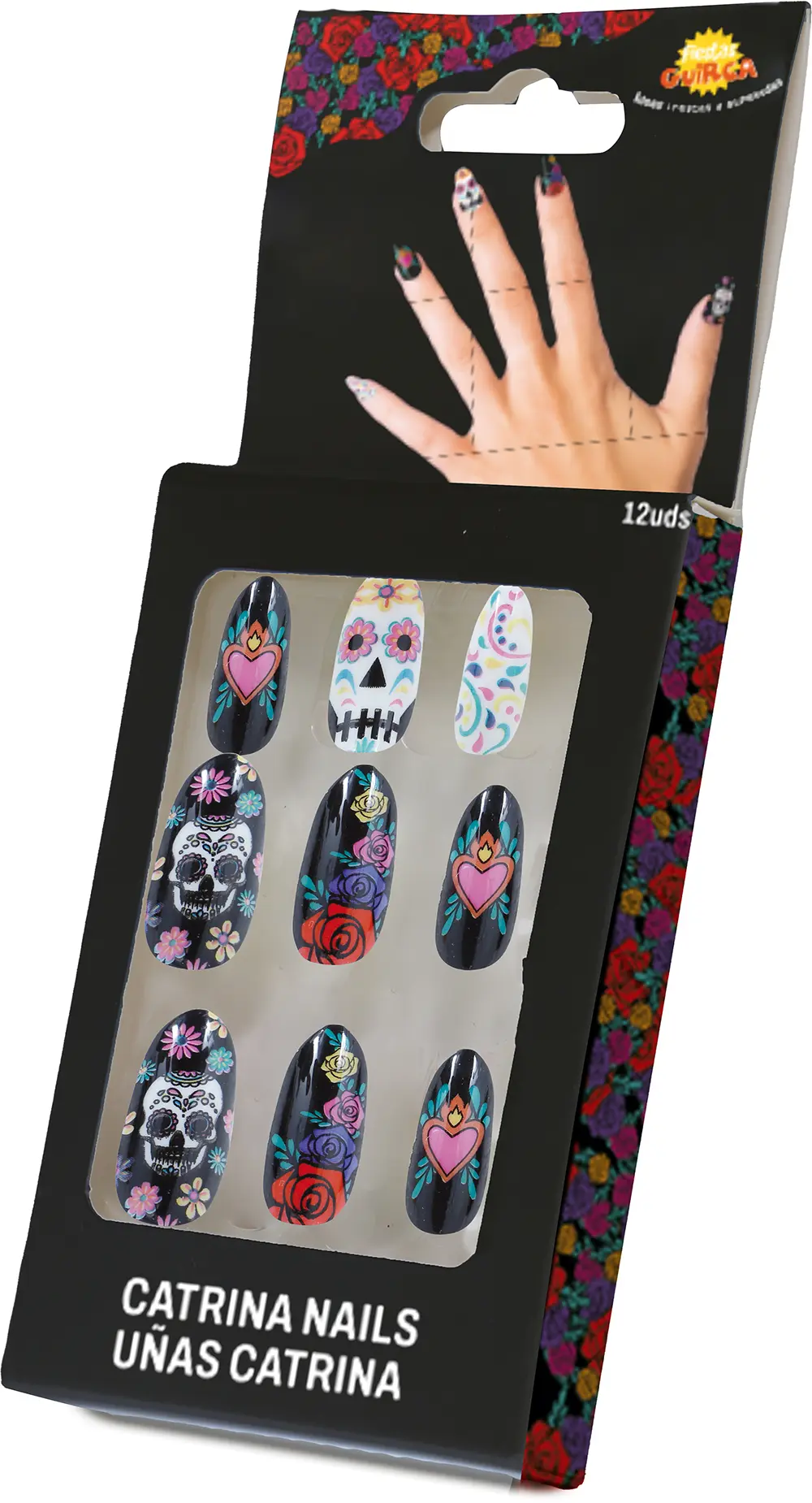 12 Catrina-negle med lim