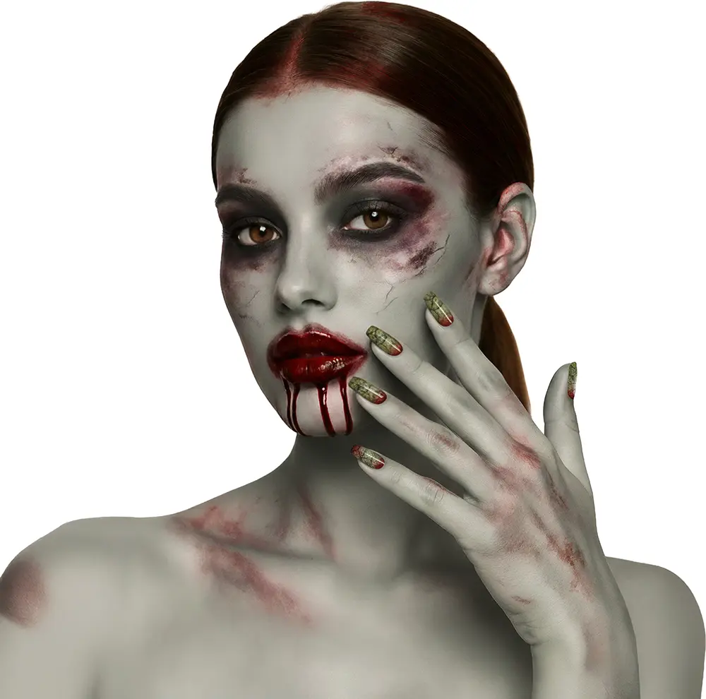12 zombienegle med lim