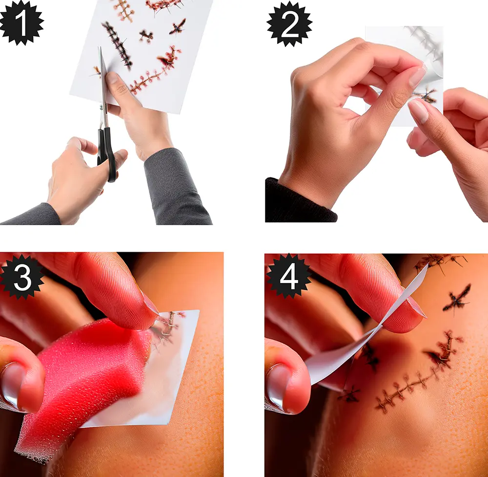Tatoveringer med ar 30 × 13 cm