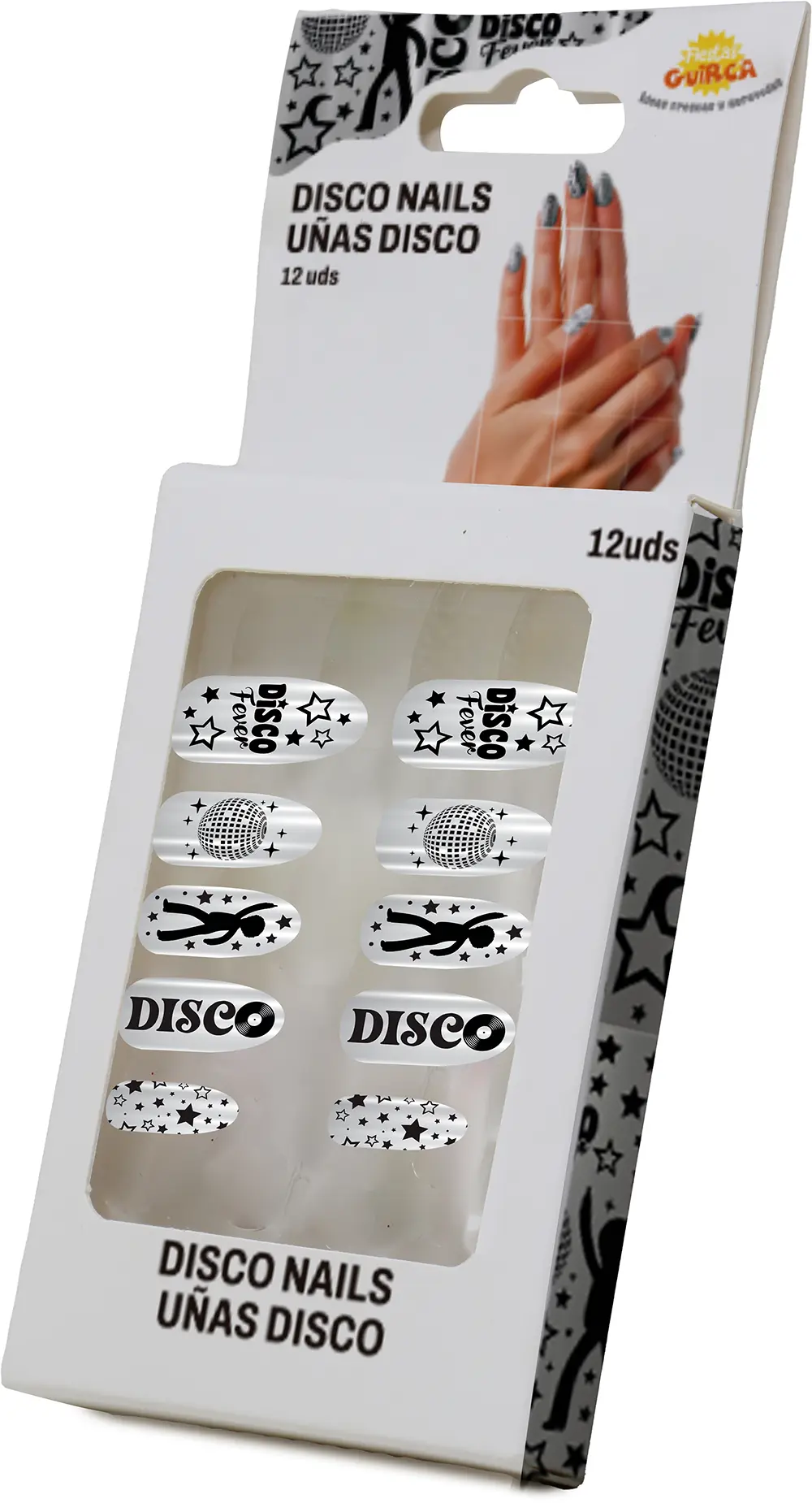 12 disconegle med lim