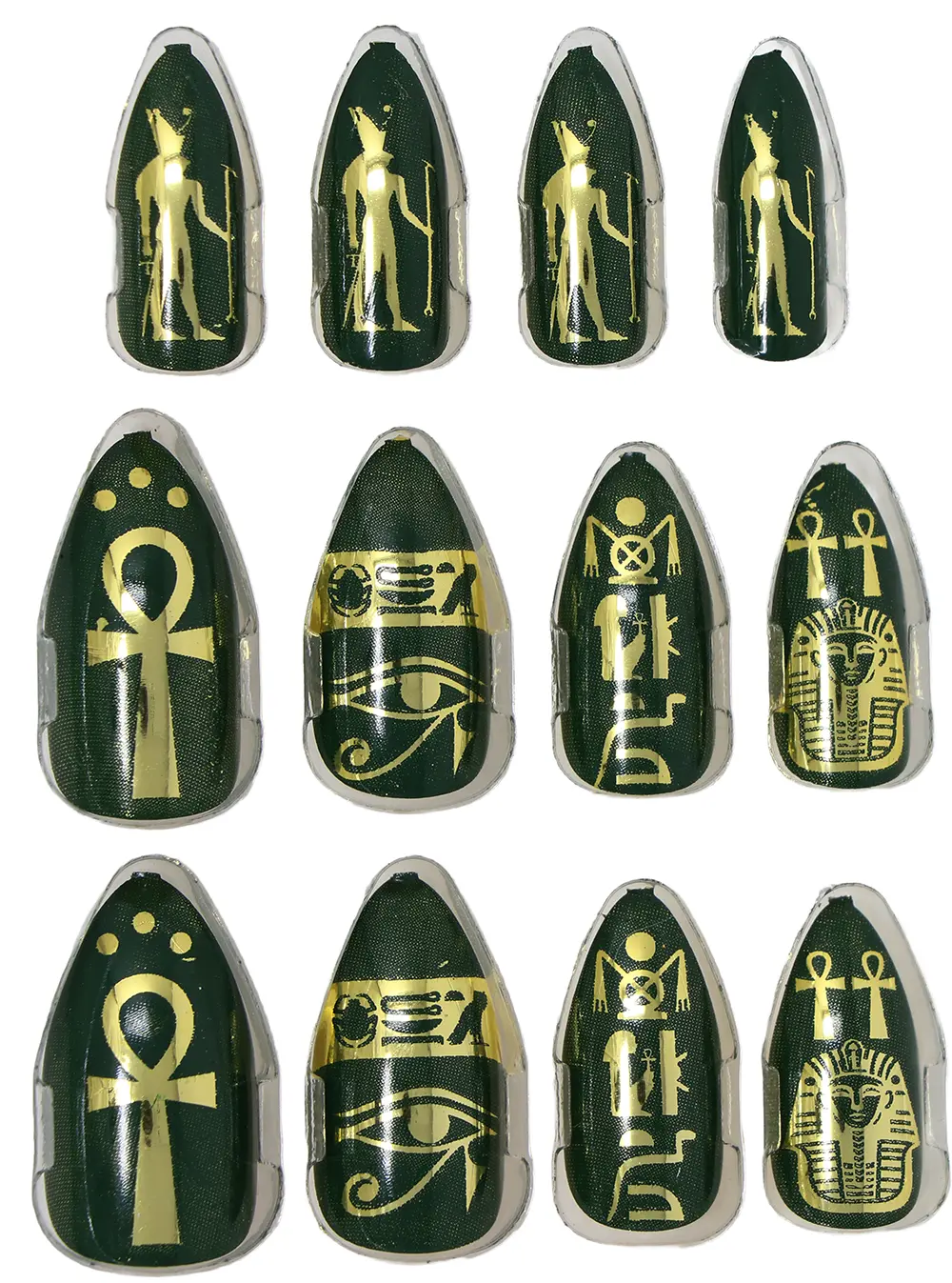 12 egyptiske negle med lim