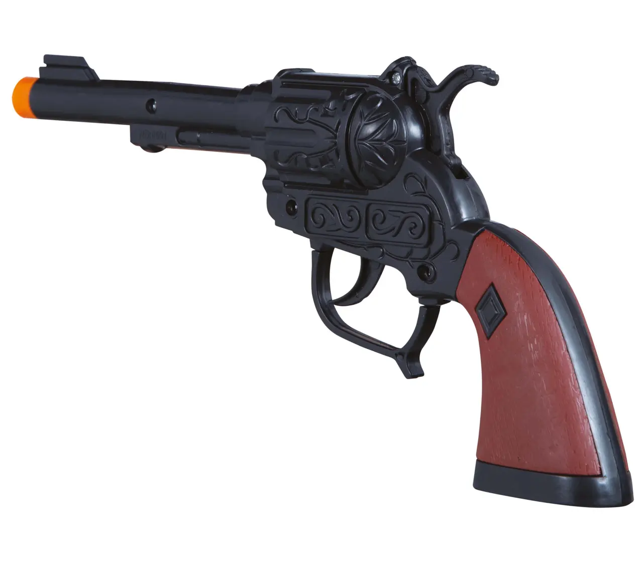 Sort cowboypistol, 20 cm