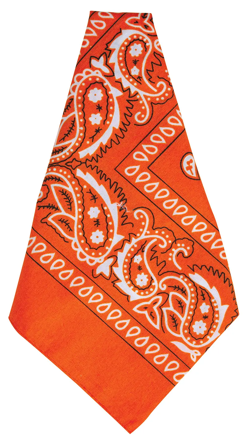 Orange cowboytørklæde