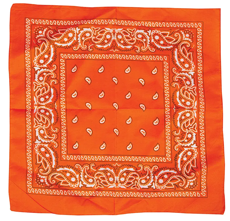 Orange cowboytørklæde
