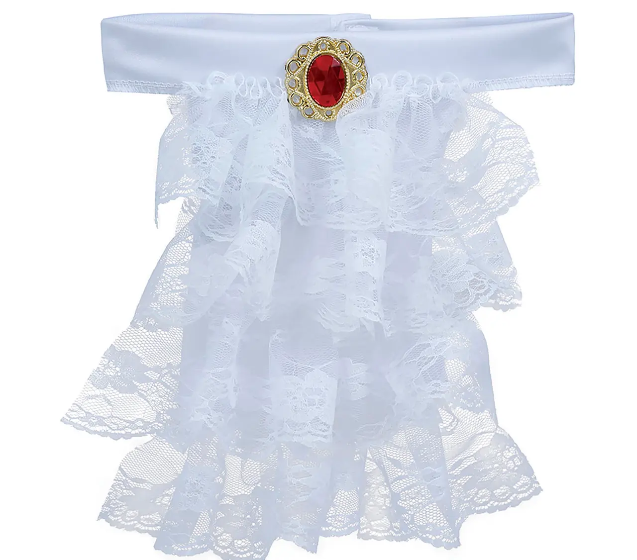 Hvid blondejabot