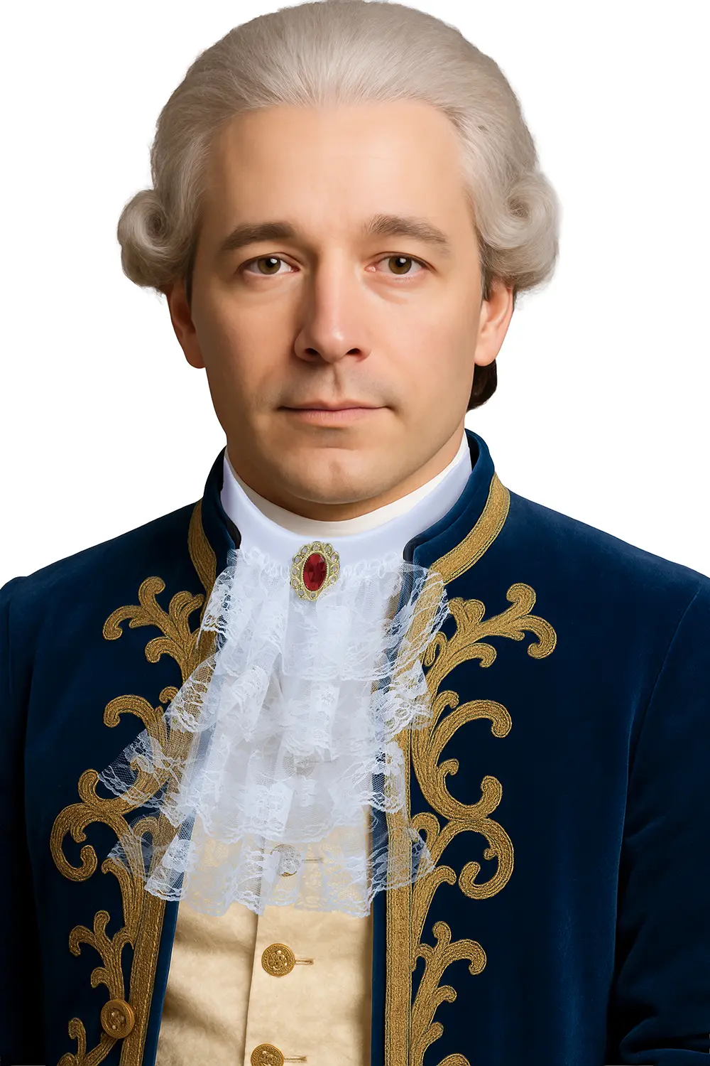 Hvid blondejabot