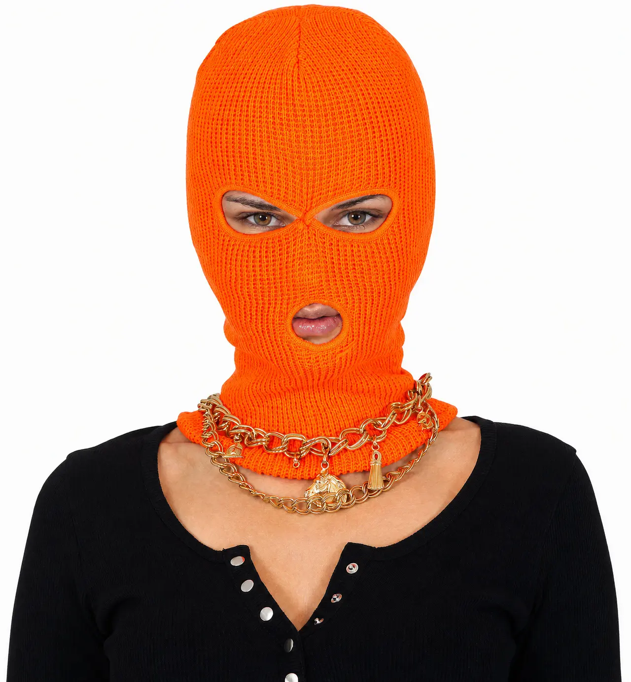 Orange neonhætte