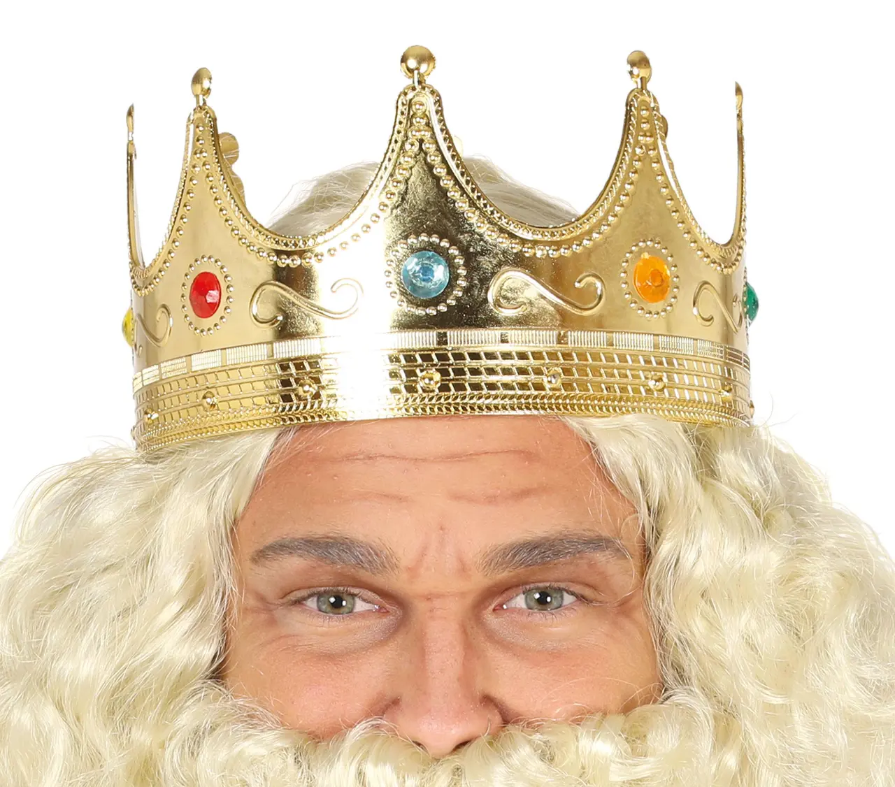 Guldfarvet kongekrone