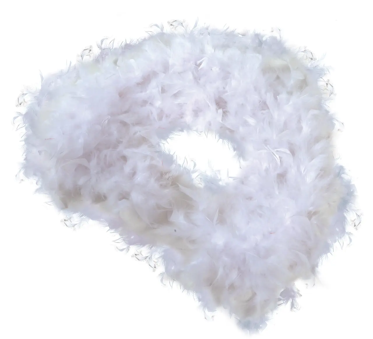 Boa med hvide fjer (40 g)