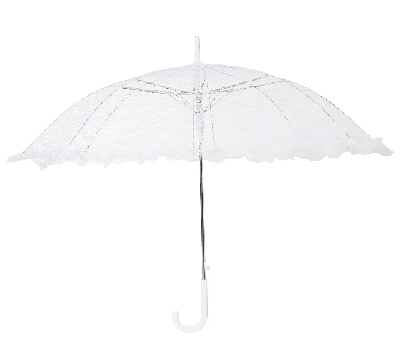 Hvid parasol, 60 × 70 cm