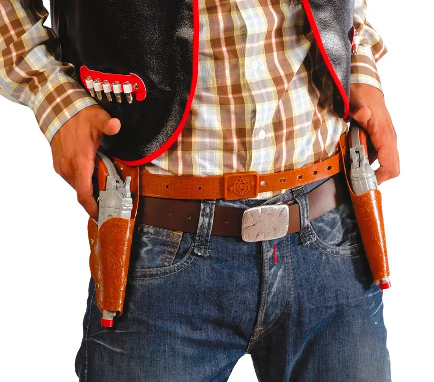 Dobbelthylster med 2 pistoler