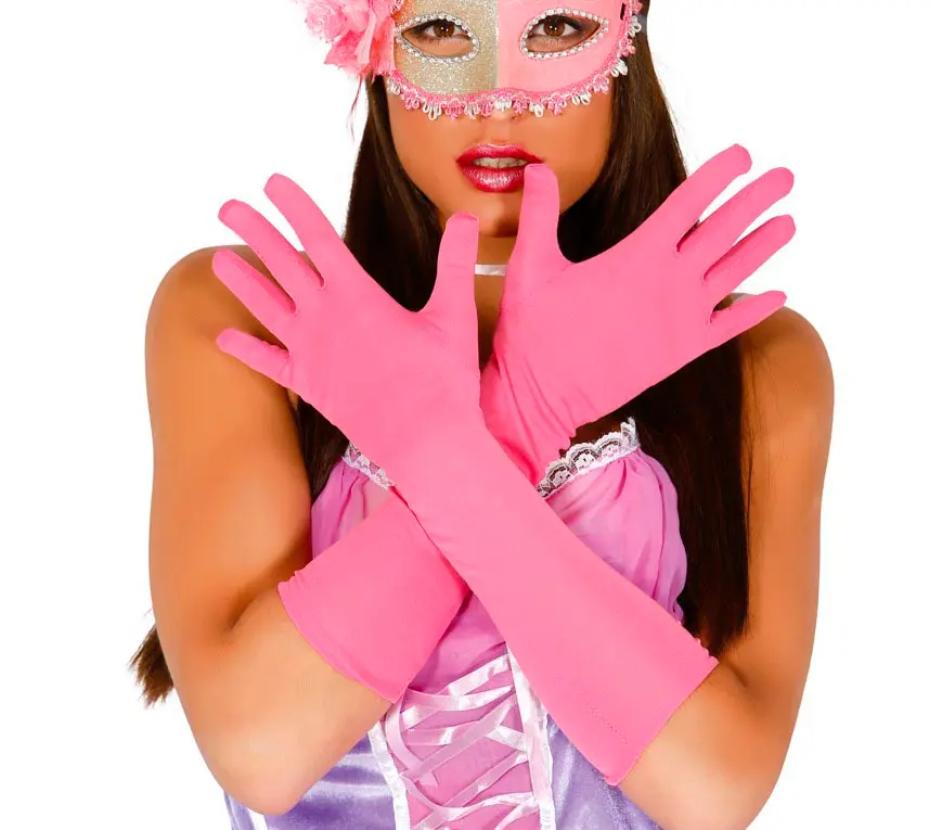 Handsker, 42 cm, pink