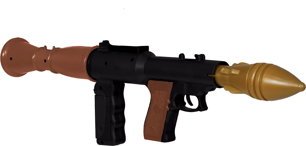 Bazooka med 2 projektiler, 50 cm
