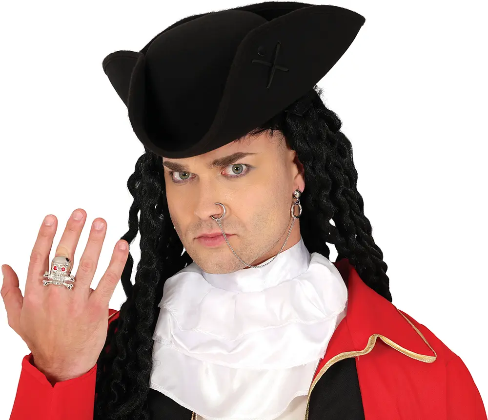Piratring og ørering med piercing, til voksne