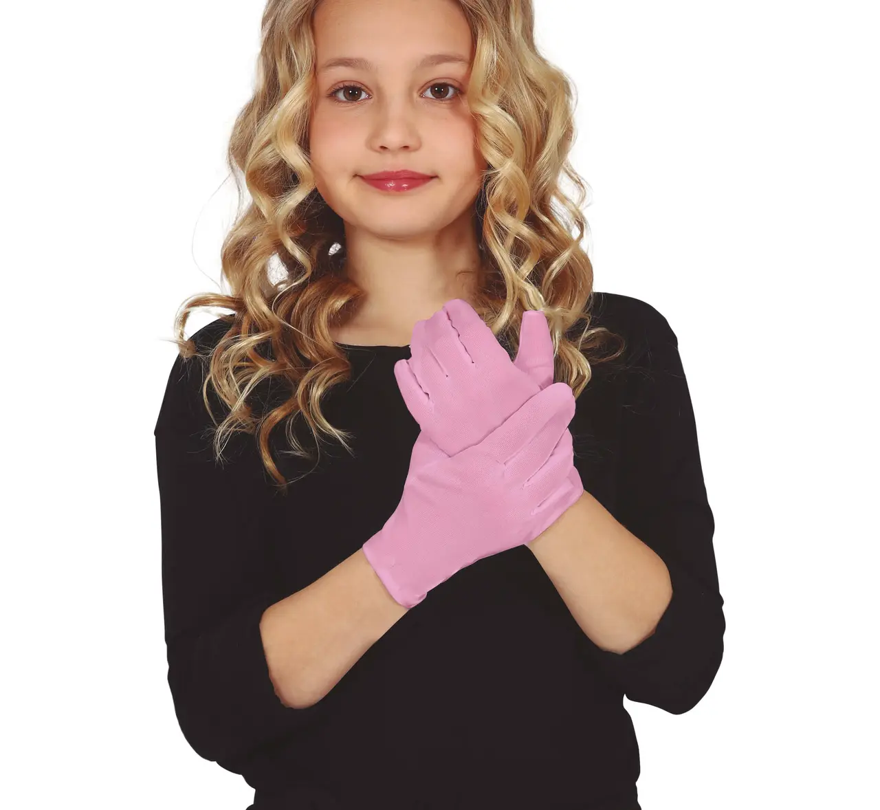 Handsker, 17 cm, pink, til børn