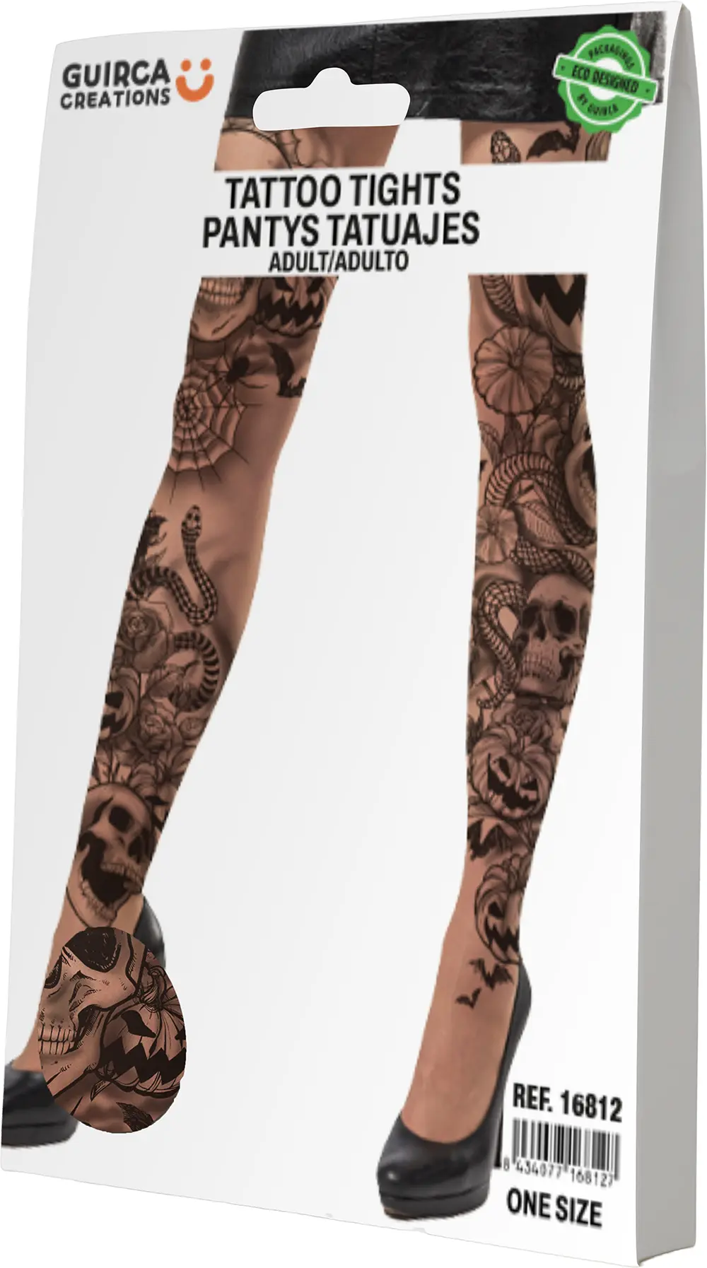 Leggings med halloween-tatoveringer