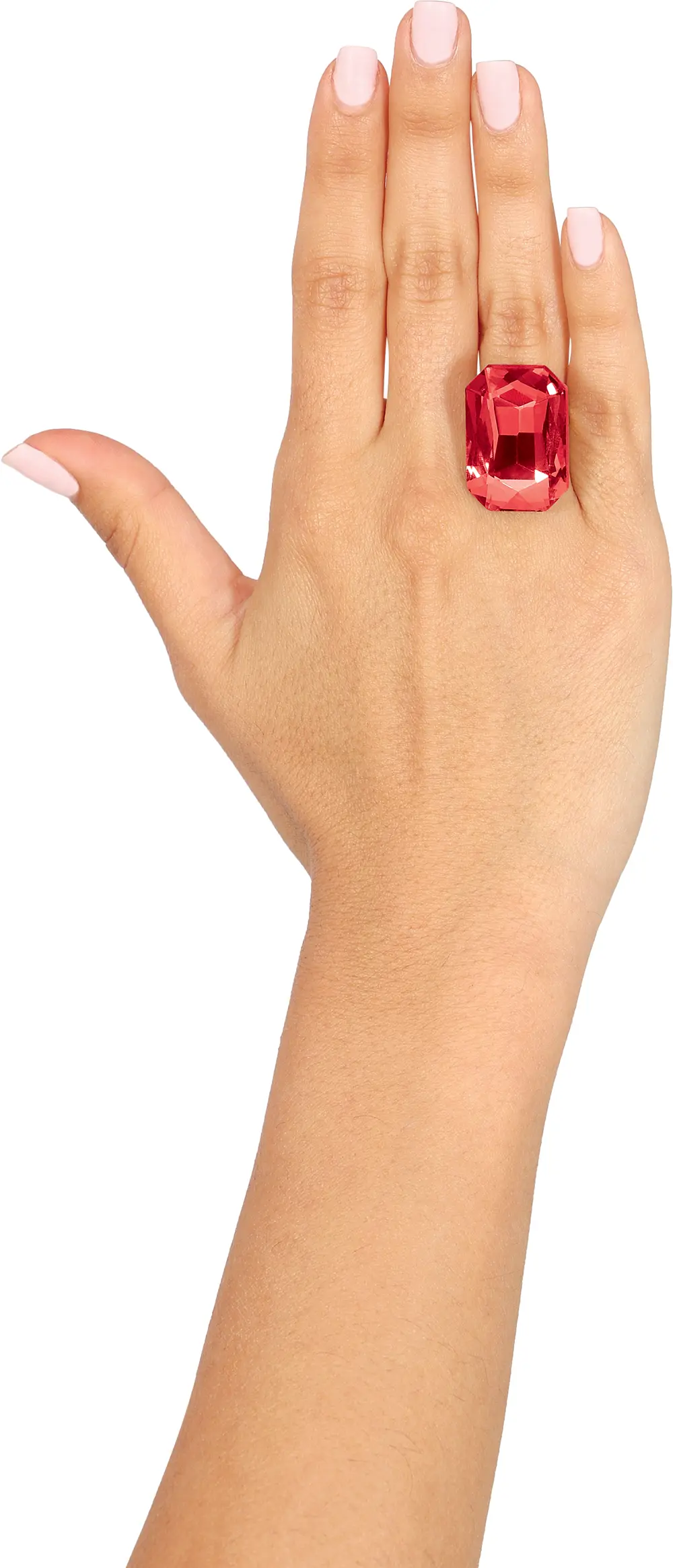 Assorteret ring med smykkesten