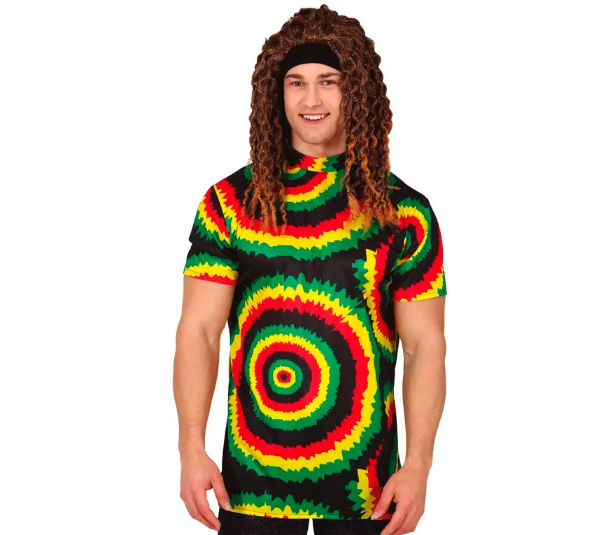 Rasta-T-shirt, til voksne, 48-50 (M)