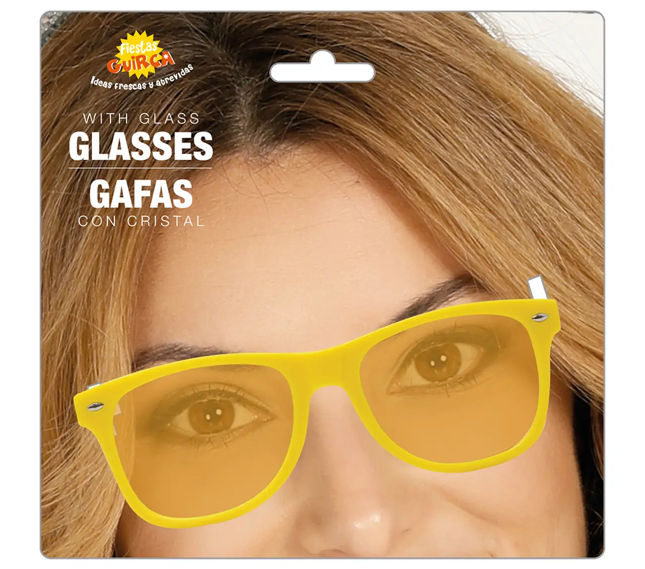 Gule briller med gule glas