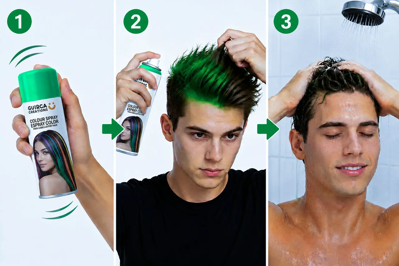 Grøn hårspray, 125 ml