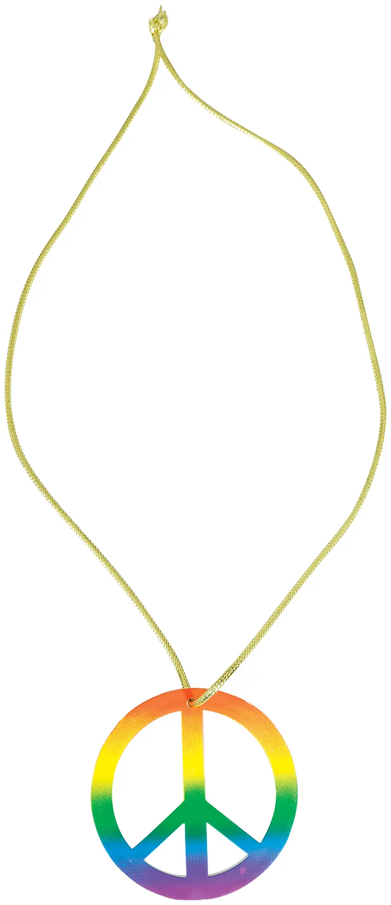 Flerfarvet vedhæng med fredstegn, 8 cm