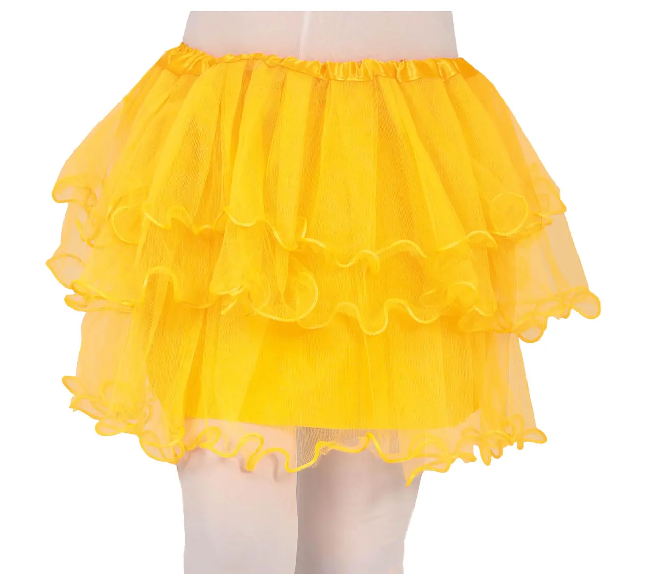 Gul tutu med flæser til børn, 30 cm