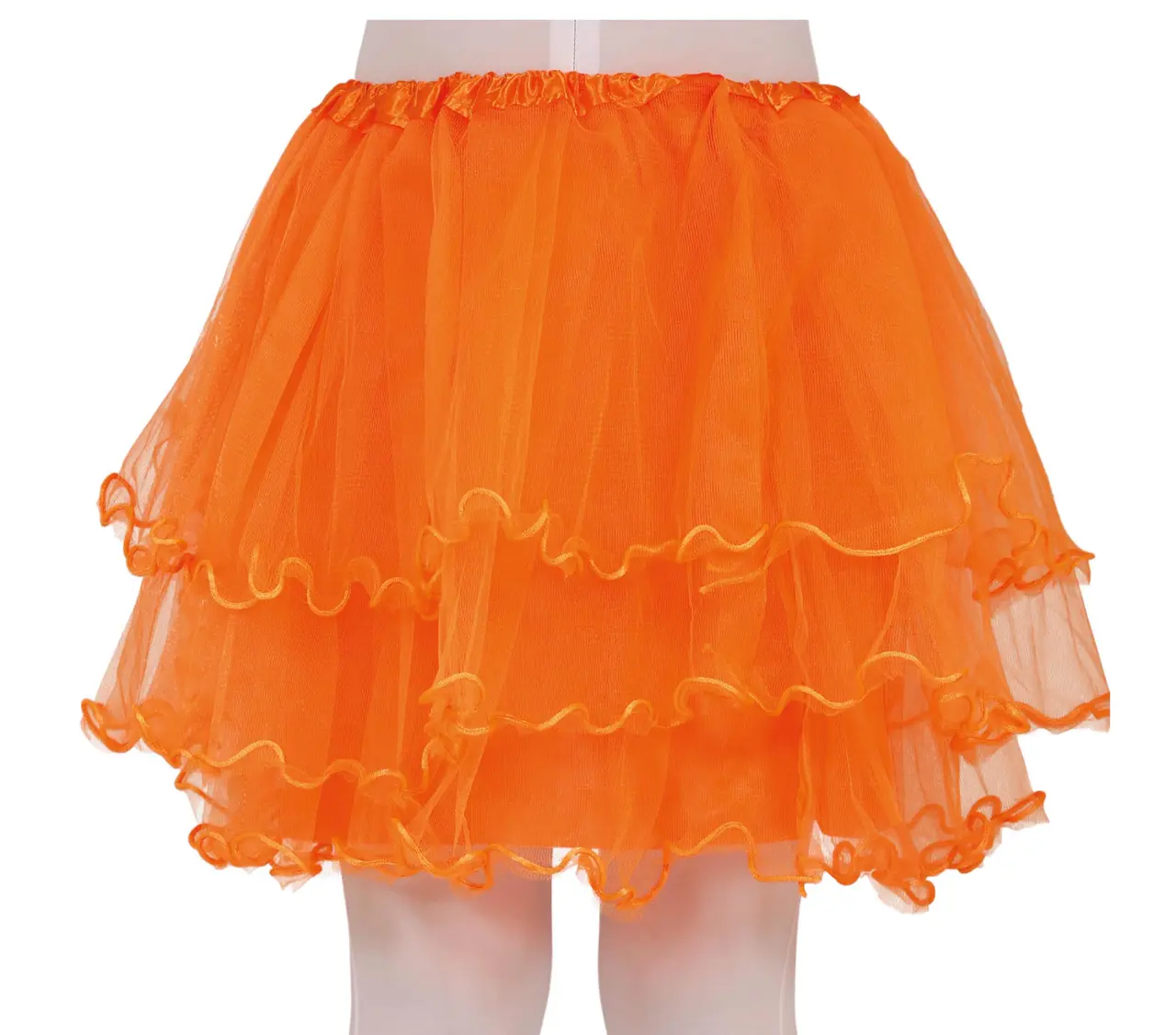 Orange tutu med flæser til børn, 30 cm