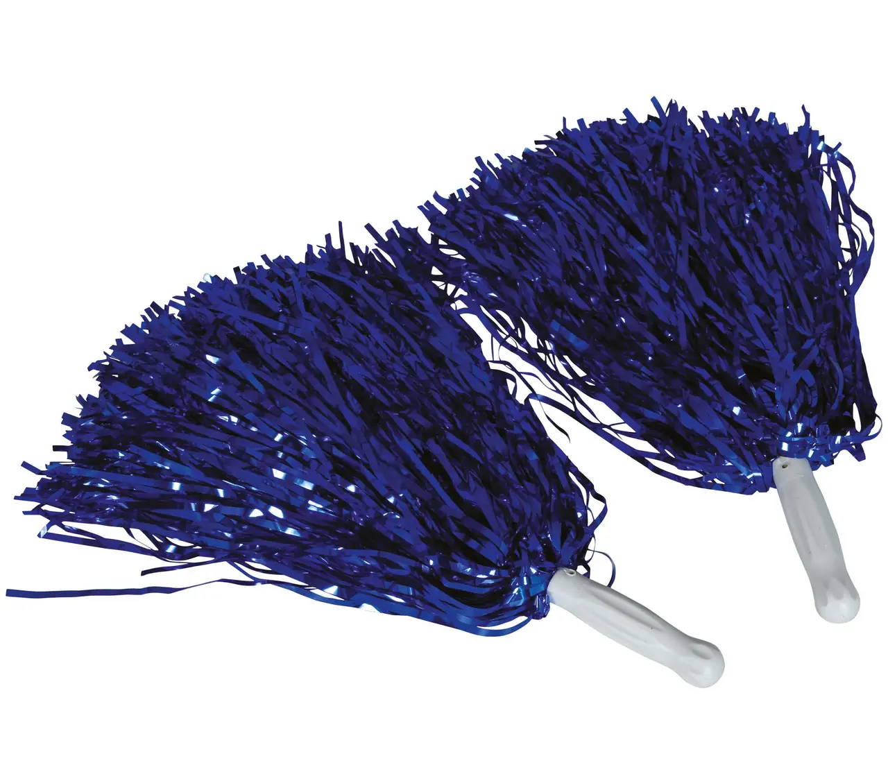 Par metalliske pomponer, blå, 30 g