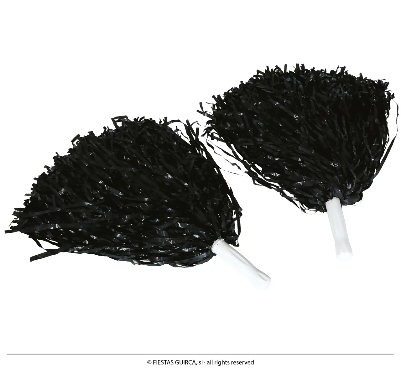 Æske med 2 sorte pomponer, 80 g