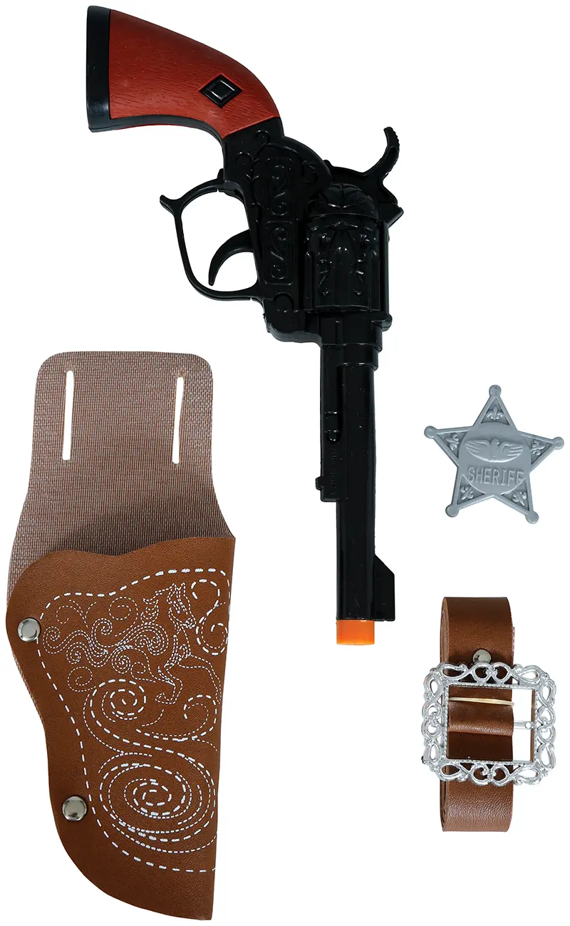 Patrontaske med pistol, 24 cm
