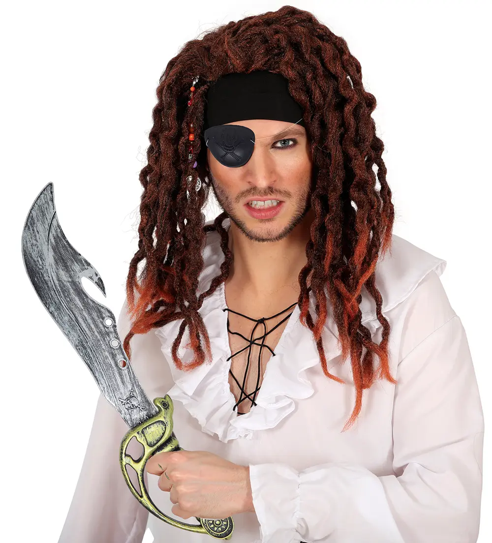 Piratsværd 50 cm med øjenklap