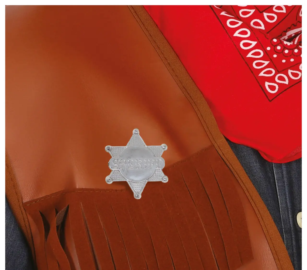 Stjerne "Sheriff", plast, 5,50 cm