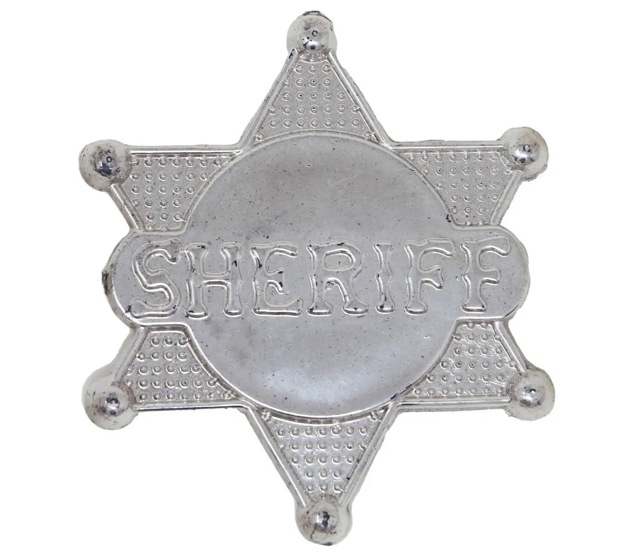Stjerne "Sheriff", plast, 5,50 cm