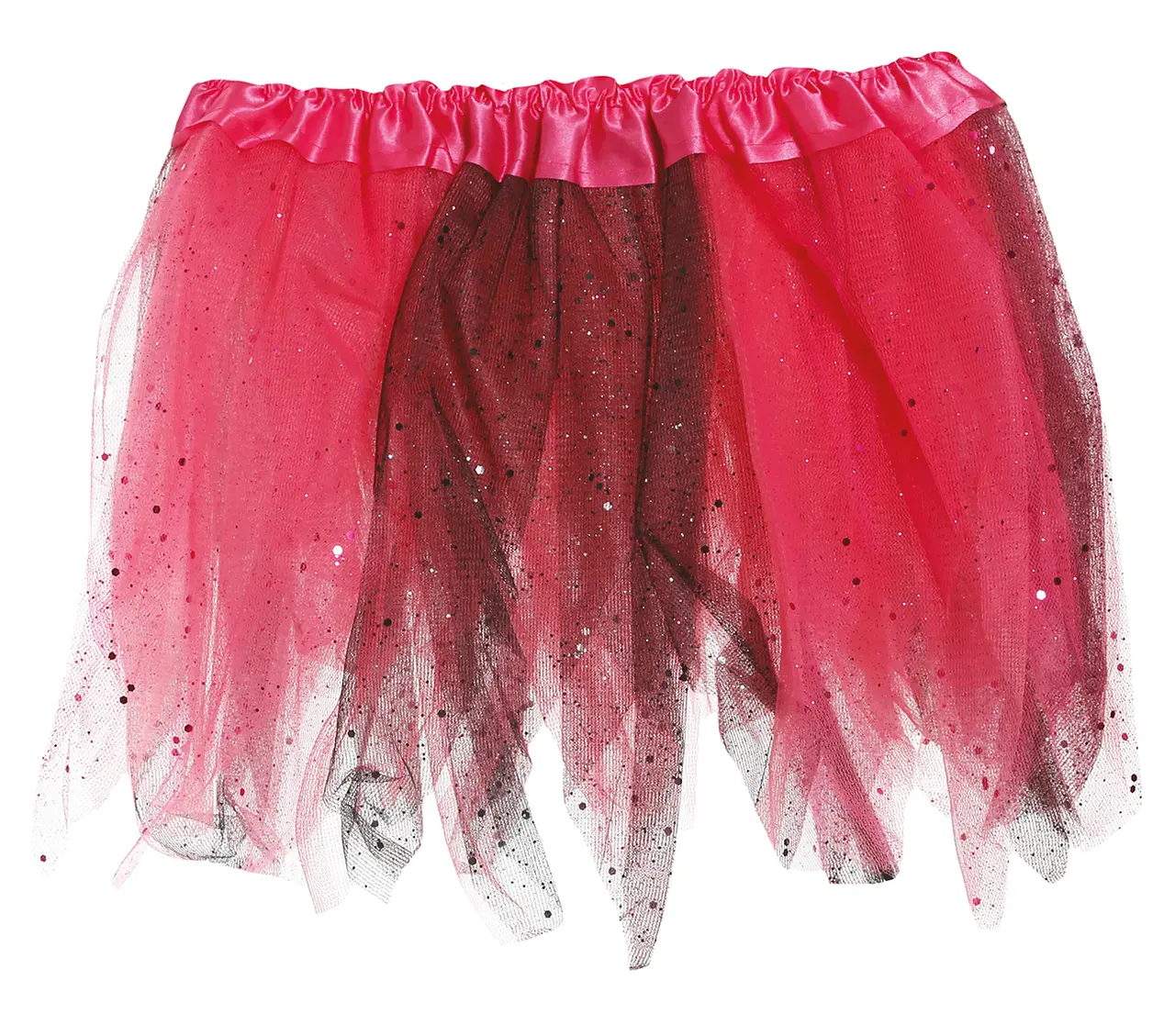 Sort/lyserød tutu til børn, 30 cm