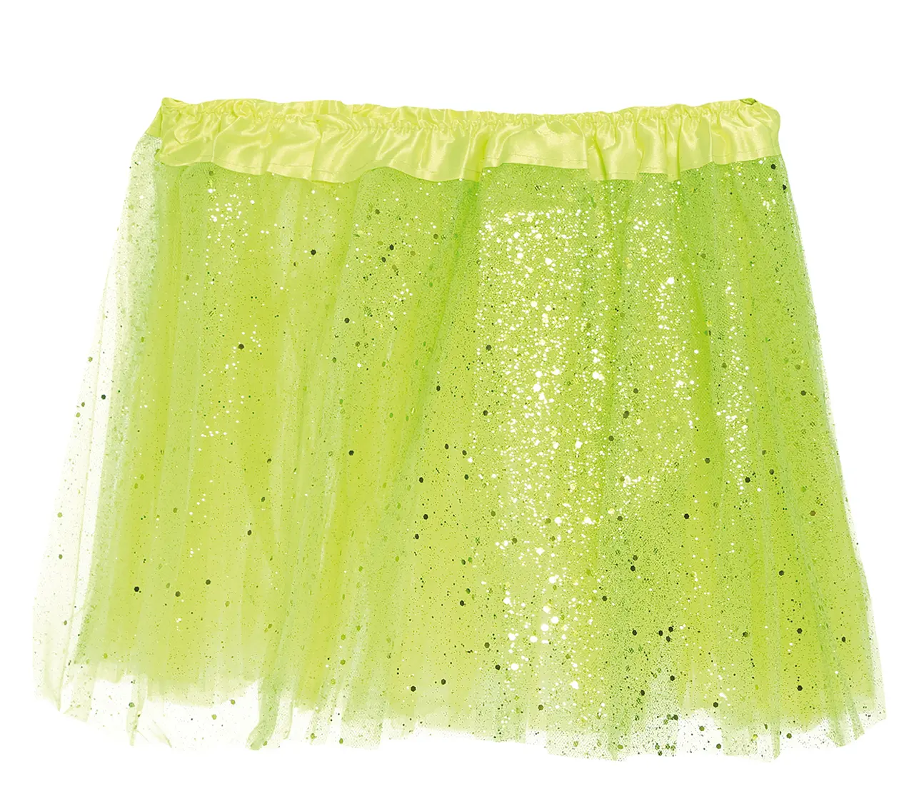 Grøn tutu med glimmer til børn, 30 cm