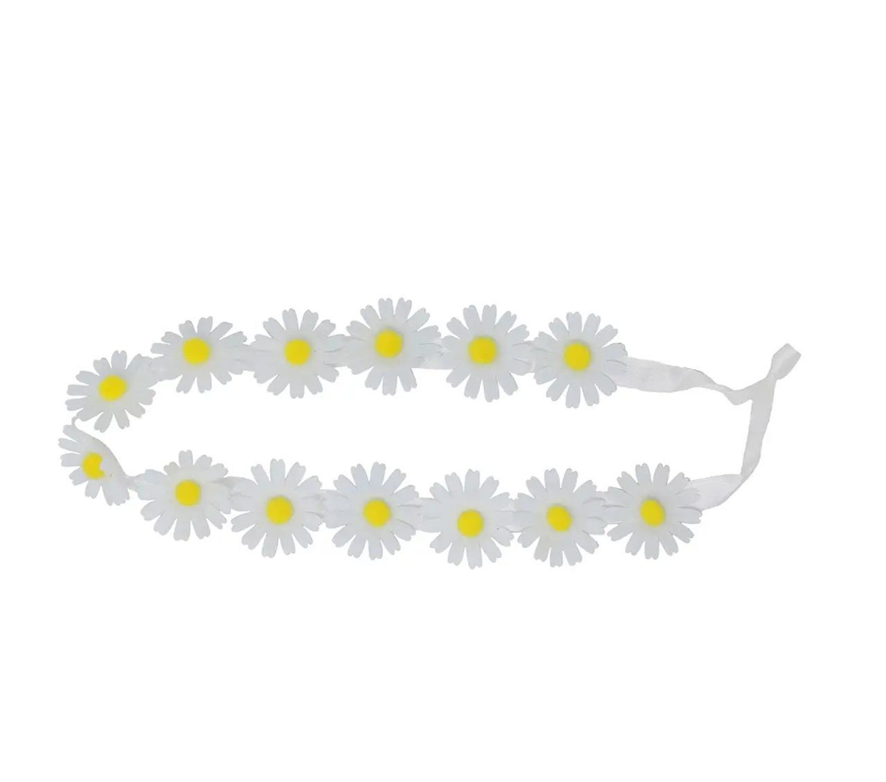 Hårbøjle med hvide blomster