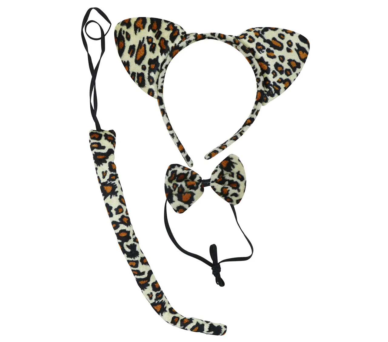 Leopardsæt, sort og brun